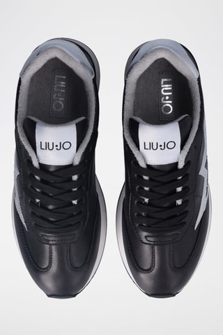 Sneakers plateformes en cuir Dreamy - Noir