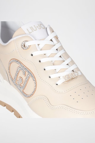 Sneakers plateformes en cuir Amazing - Beige