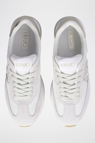 Baskets plateformes en cuir de taureau Dreamy - Blanc