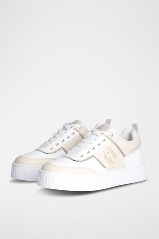 Baskets en cuir Lovely - Blanc et ivoire