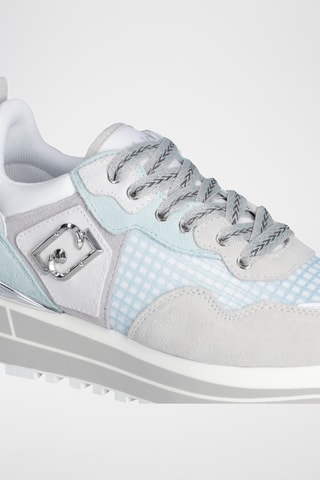 Baskets plateformes en nubuck Maxi Wonder - Bleu clair