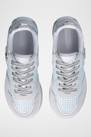 Baskets plateformes en nubuck Maxi Wonder - Bleu clair