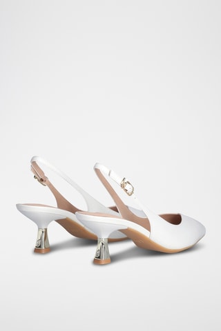 Escarpins en cuir Sandie - Blanc