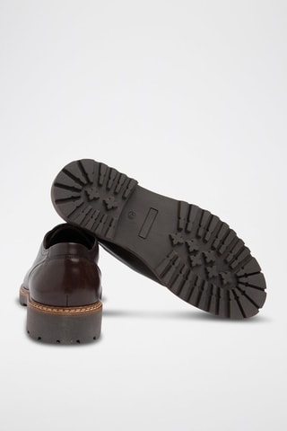 Leren Derby's - Bruin