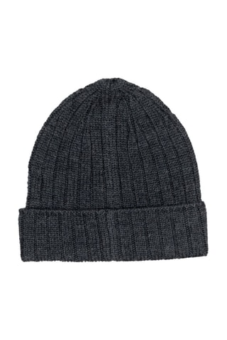 Wollen Muts - Antraciet