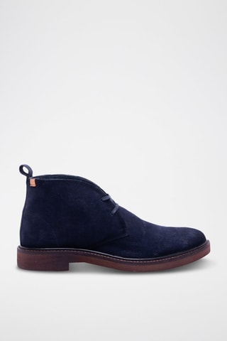 Boots en nubuck - Bleu roi