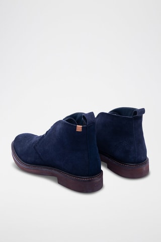 Boots en nubuck - Bleu roi