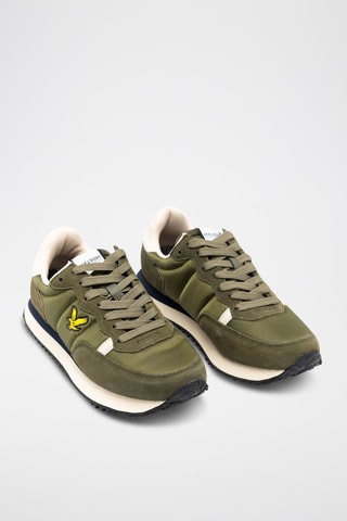 Nubuck Wedge Sneakers - Groen