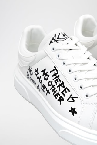 Leren Sneakers - Wit en Zwart