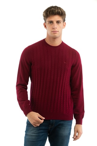 Pull en laine et cachemire - Rouge