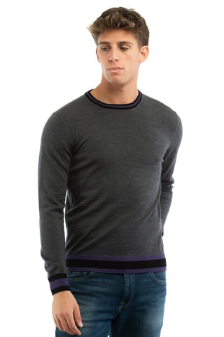 Pull en laine - Gris foncé chiné