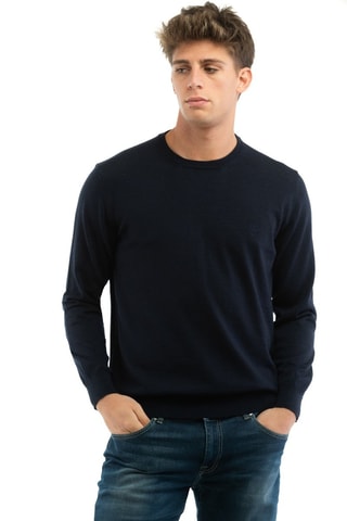 Pull en laine - Bleu marine