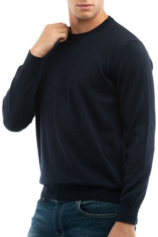 Pull en laine - Bleu marine