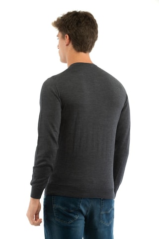Pull en mérinos - Gris foncé