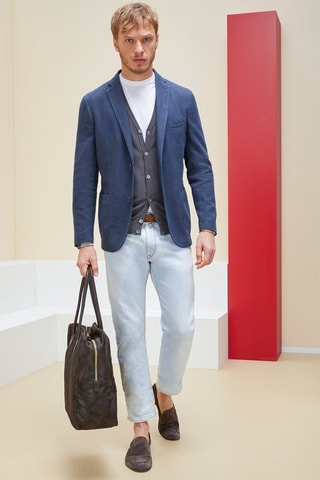 Vest Slim Fit - Donkergrijs - Zanone