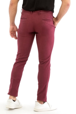 Broek Slim Fit - Bordeauxrood - Incotex