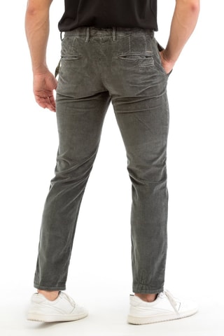 Velours Broek Slim Fit - Antraciet - Incotex