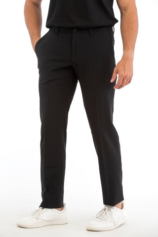 Scheerwollen Broek Slim Fit - Zwart - Incotex
