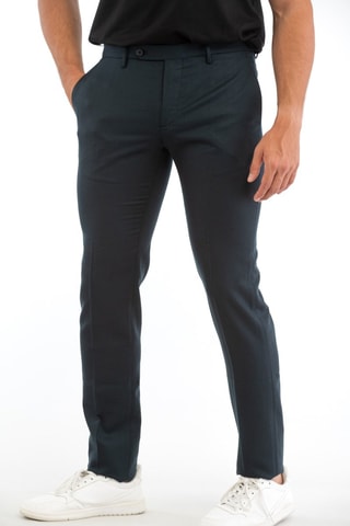 Wollen Broek Slim Fit - Donkergroen Incotex