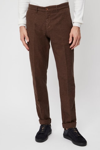 Chino Slim Fit - Gemêleerd Bruin - Harmont & Blaine
