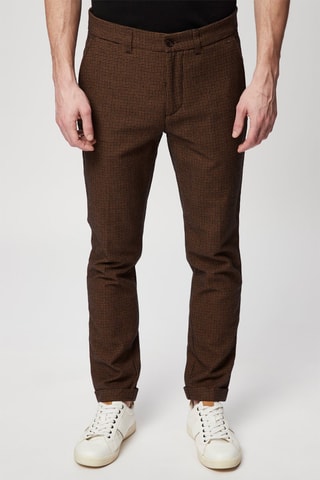 Wollen Rechte Broek Bruin - Harmont & Blaine