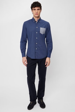 Chino Regular Fit - Marineblauw - Harmont & Blaine