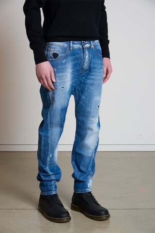 Rechte Jeans Donkerblauw
