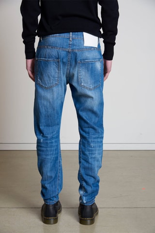 Rechte Jeans Donkerblauw