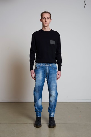 Rechte Jeans Donkerblauw