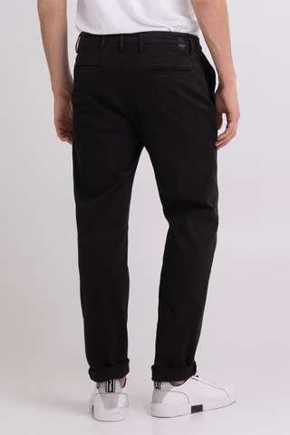 Satijnen Jeans Regular Fit Benni - Zwart