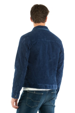 Veste en velours - Bleu nuit