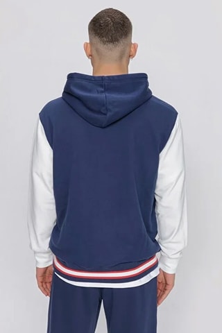 Baseball jasje met capuchon - Marineblauw