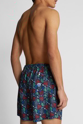 Zwemshort Marineblauw en Rood