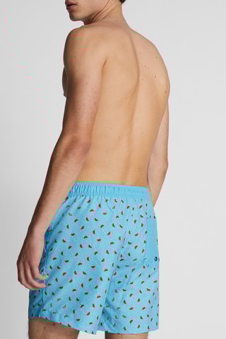 Zwemshort Hemelsblauw en Rood