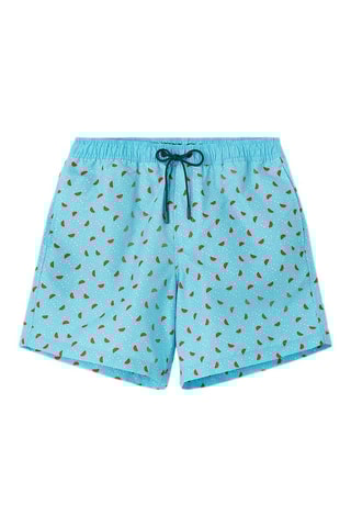 Zwemshort Hemelsblauw en Rood