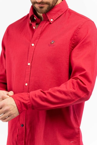 Linnen Overhemd - Rood