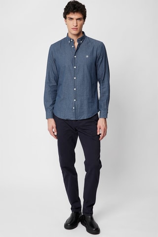 Overhemd - Blauw en Wit - Harmont & Blaine Jeans