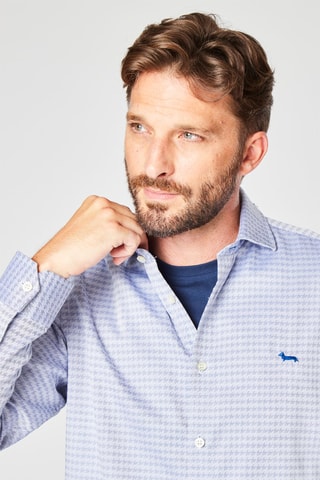 Overhemd Blauw en Ecru - Harmont & Blaine