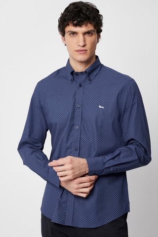 Overhemd Regular Fit - Marineblauw - Harmont & Blaine