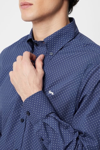 Overhemd Regular Fit - Marineblauw - Harmont & Blaine