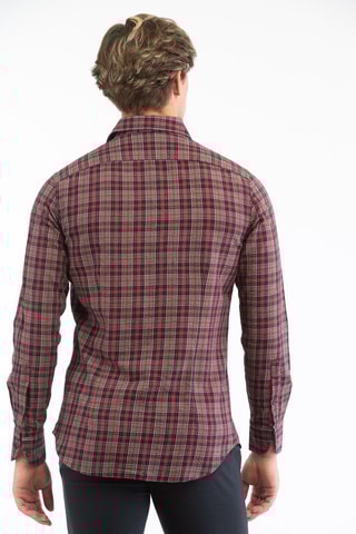 Overhemd Regular Fit - Bordeauxrood - Glanshirt