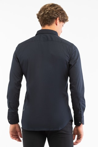 Overhemd Regular Fit - Marineblauw - Glanshirt