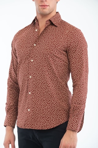 Overhemd Regular Fit - Rood - Glanshirt