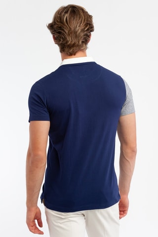 Polo - Gris clair chiné et bleu marine  - Harmont & Blaine Jeans - NC VISUAL