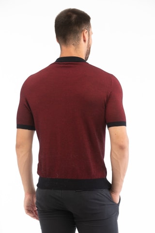 Polo Slim Fit - Bordeauxrood - Zanone