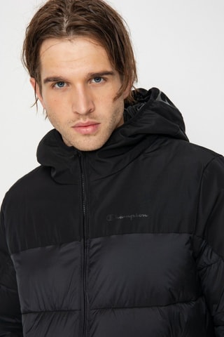 Gewatteerde Jas met Capuchon - Zwart