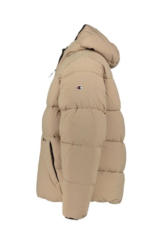 Gewatteerde Jas met Capuchon - Beige