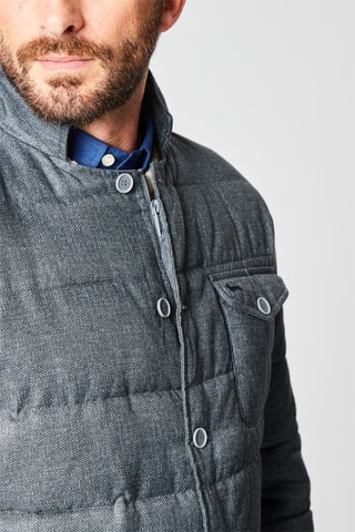 Gewatteerde Jas Donkergrijs