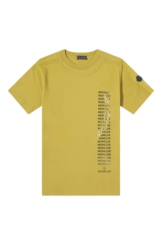 T-shirt Repeat Logo - Olijfgroen