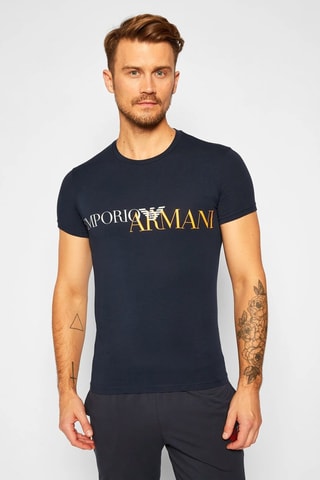 T-shirt - Marineblauw - Emporio Armani